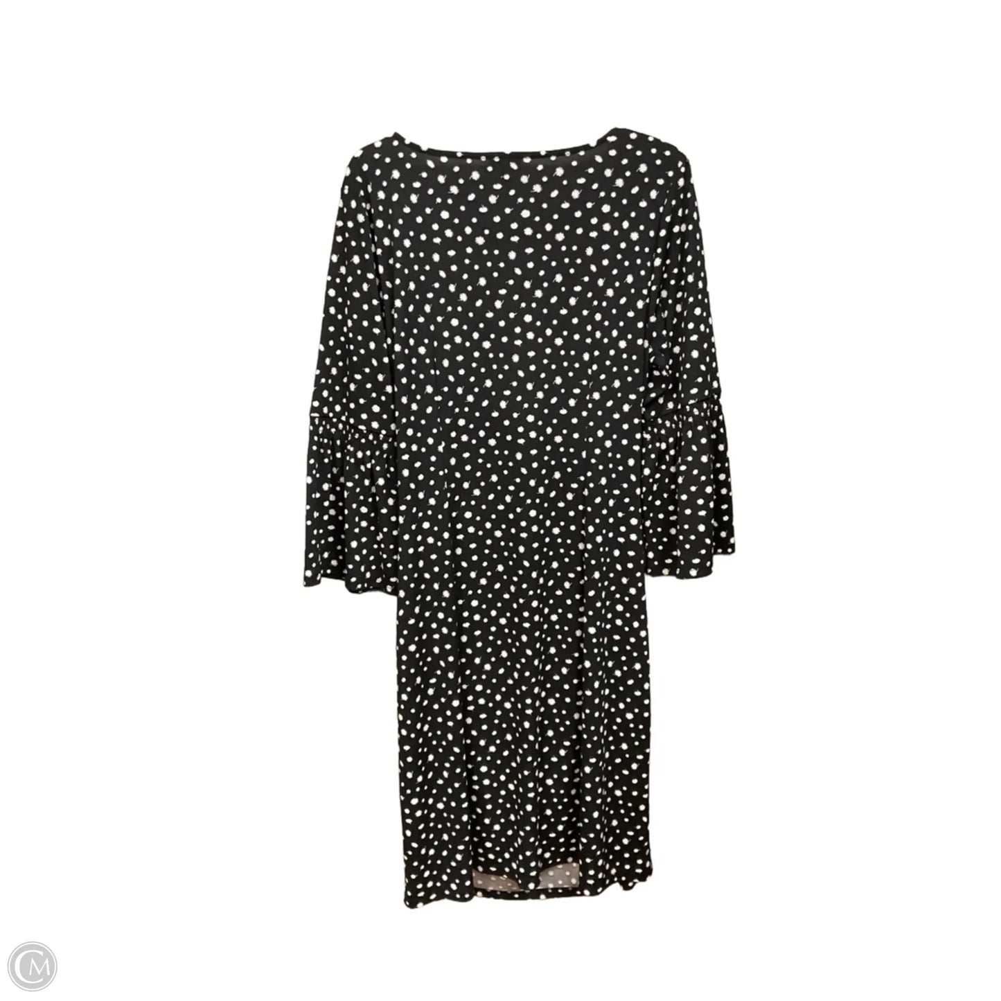 Dress Casual Midi By Talbots In Polkadot Pattern, Size: Xl