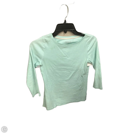 Top 3/4 Sleeve Basic By Talbots In Aqua, Size: S