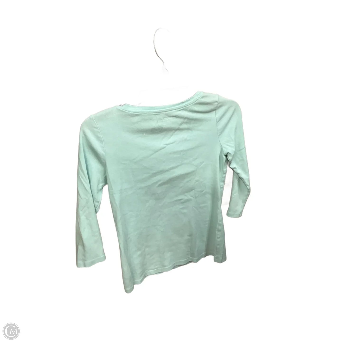 Top 3/4 Sleeve Basic By Talbots In Aqua, Size: S