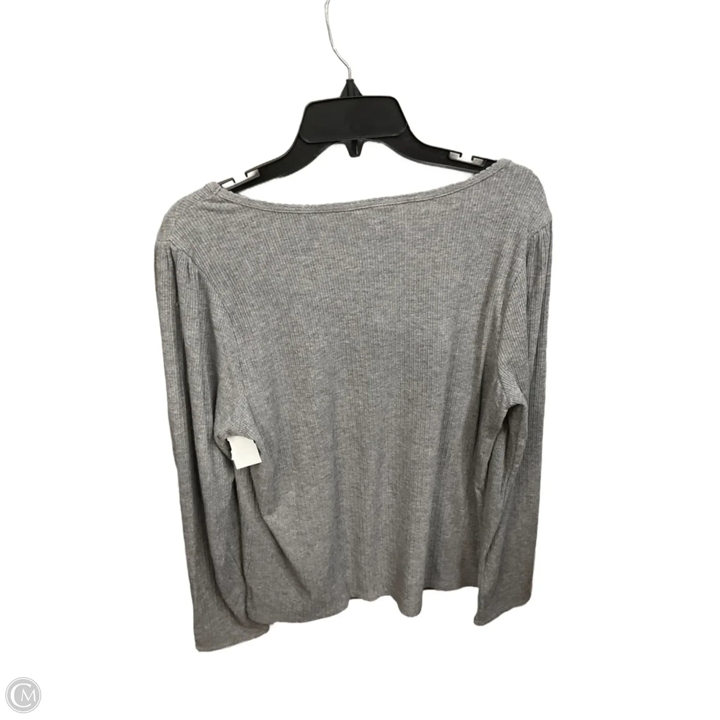 Top Long Sleeve Basic By Lc Lauren Conrad In Grey, Size: Xxl