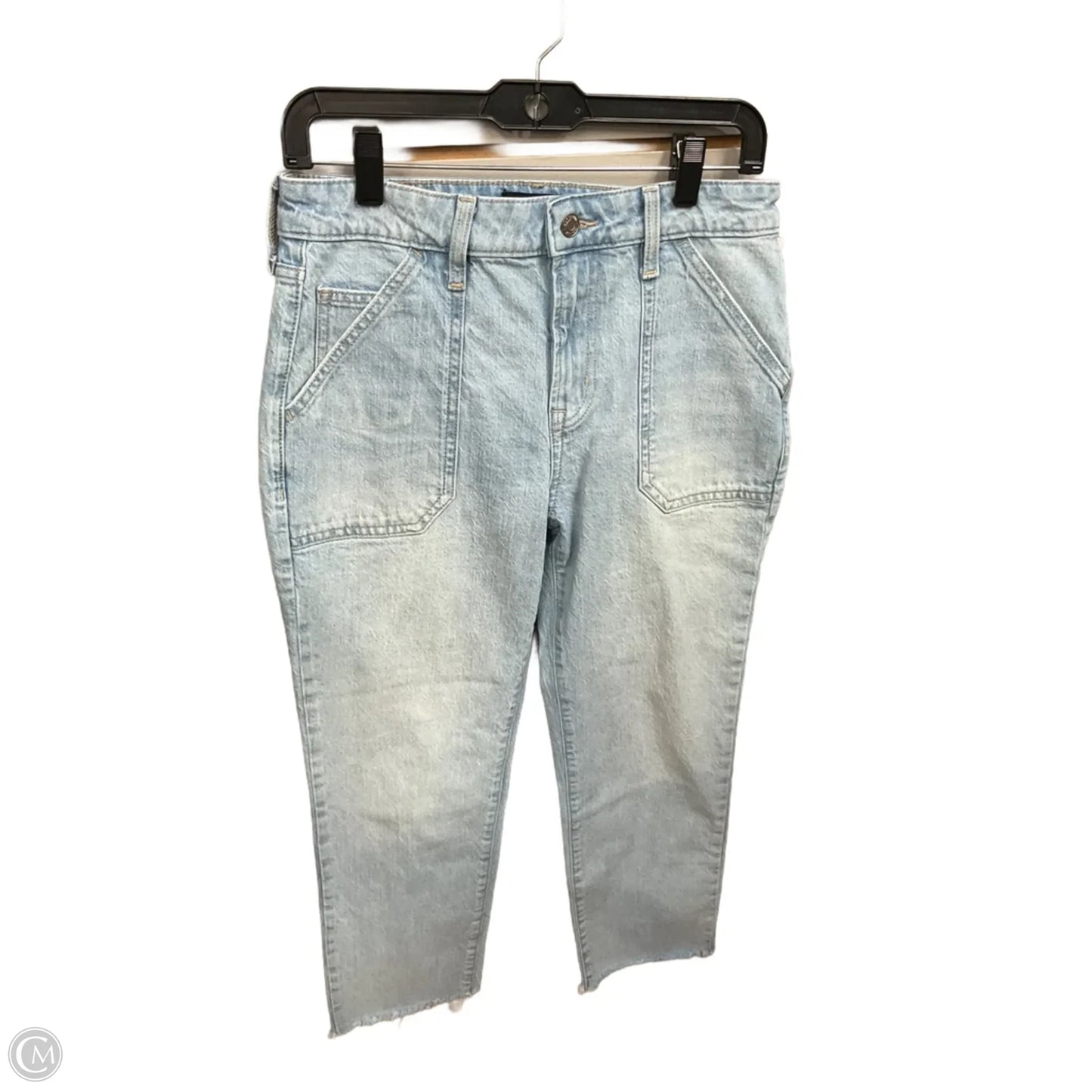 Jeans Straight By Gap In Blue Denim, Size: 4