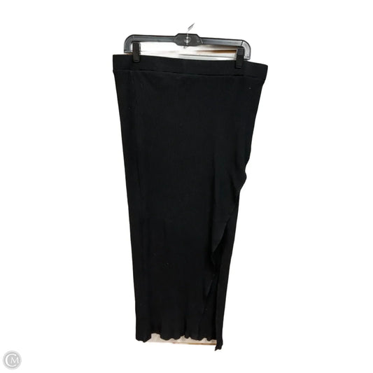 Skirt Maxi By Eloquii In Black, Size: 14