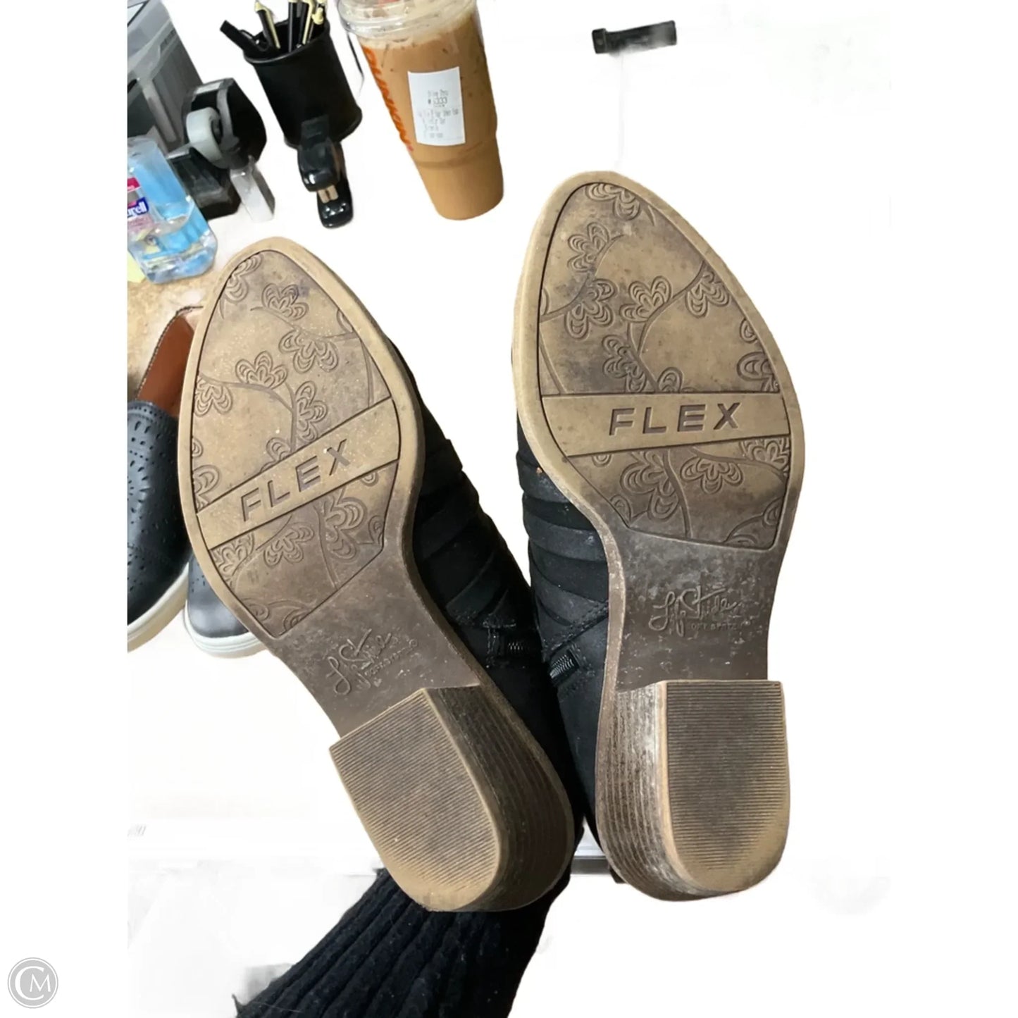 Boots Ankle Flats By Life Stride In Black, Size: 6