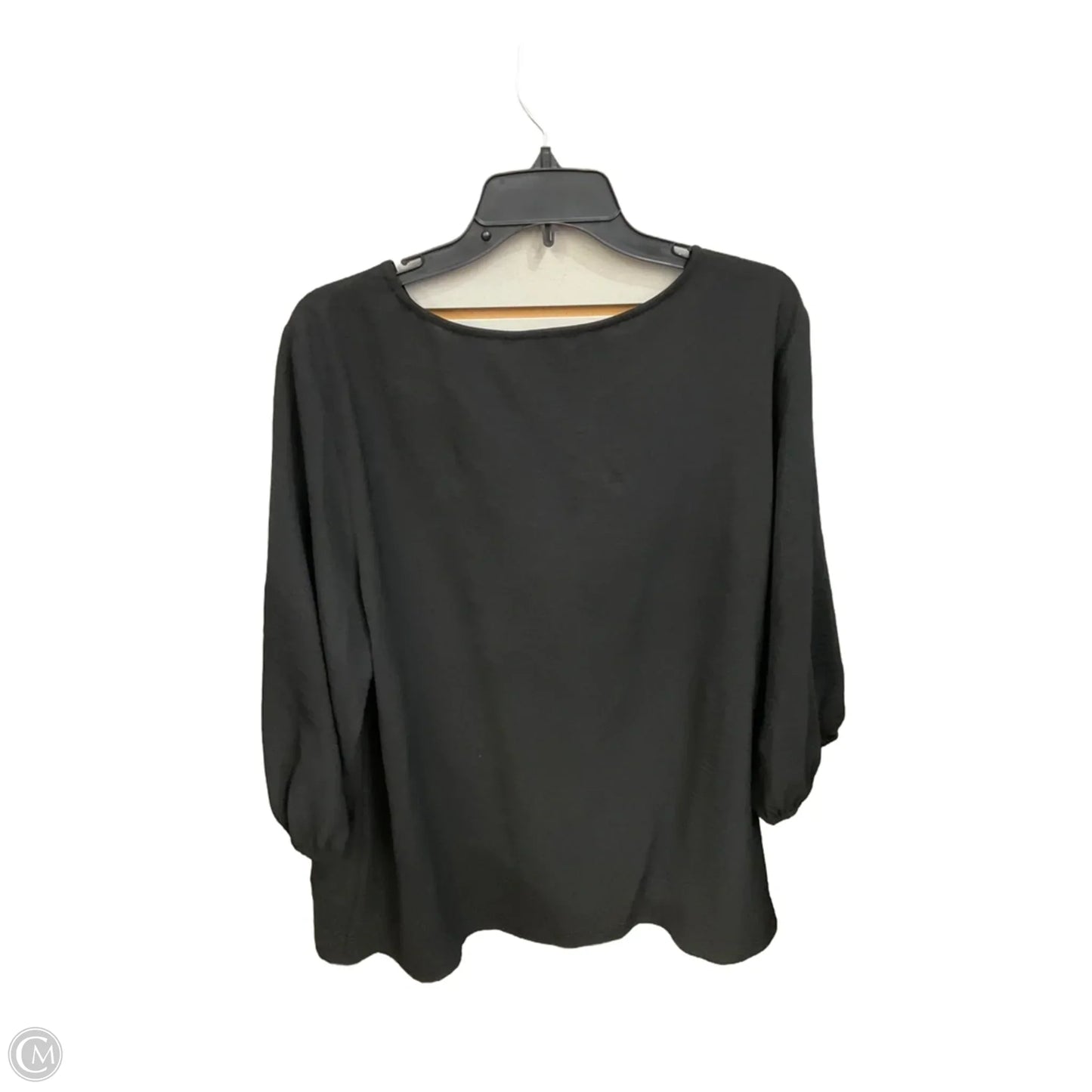Top Long Sleeve By Clothes Mentor In Black, Size: Xxl
