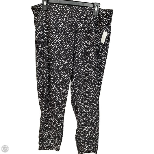 Athletic Leggings By Rbx In Black & White, Size: 2x