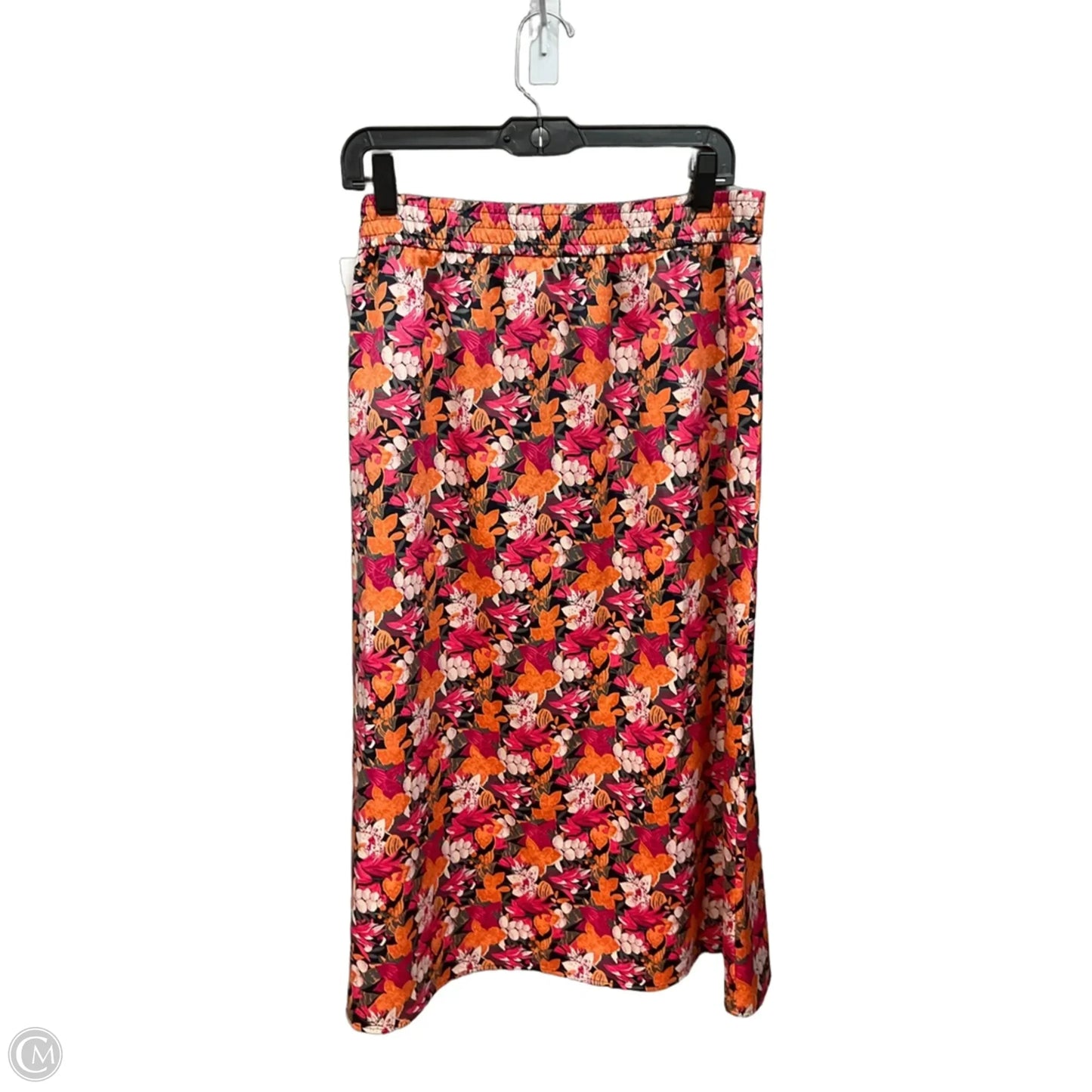 Skirt Midi By Loft In Floral Print, Size: 12