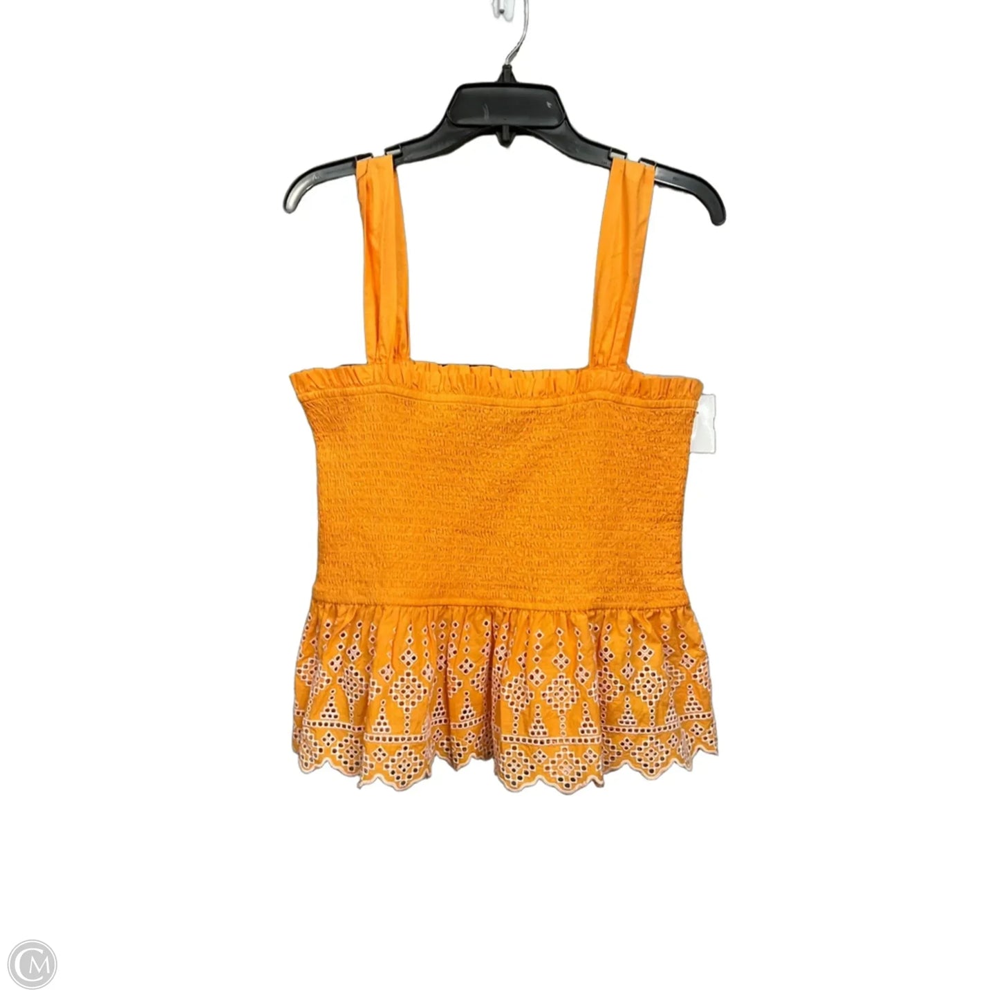 Top Sleeveless By Loft In Orange, Size: L