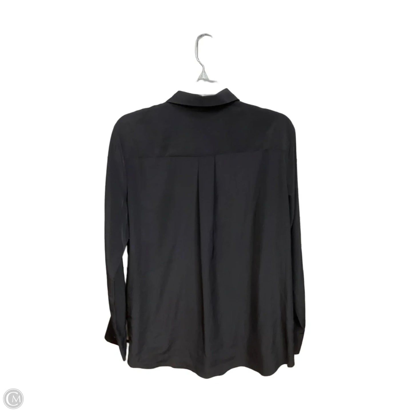 Blouse Long Sleeve By Nine West Apparel In Black, Size: L
