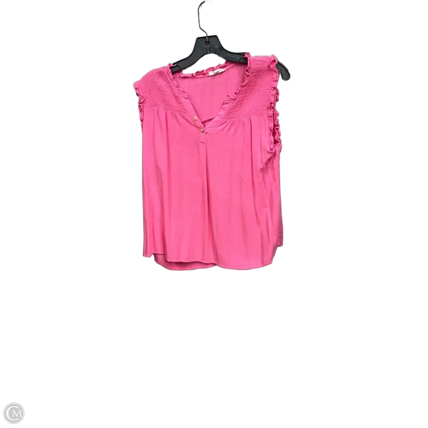 Top Sleeveless By Mine In Pink, Size: L