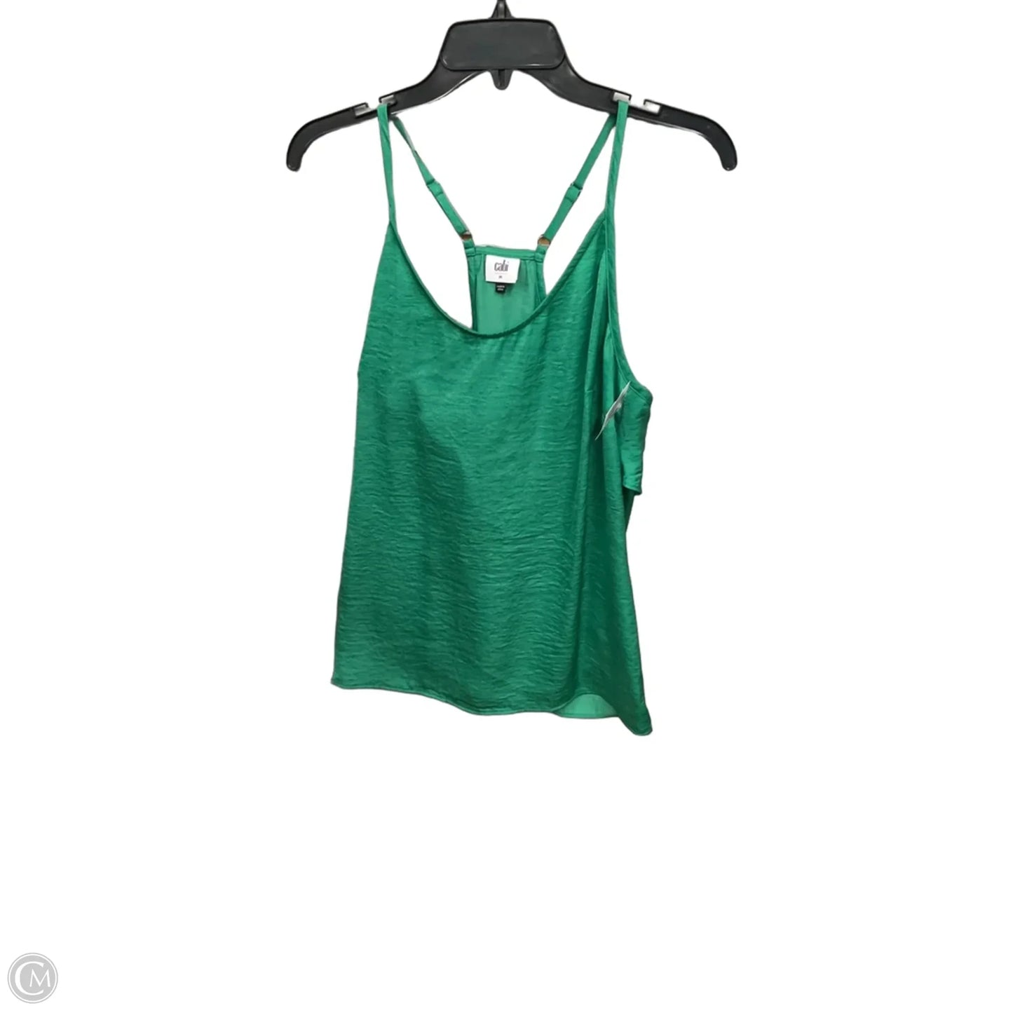 Top Sleeveless By Cabi In Green, Size: M