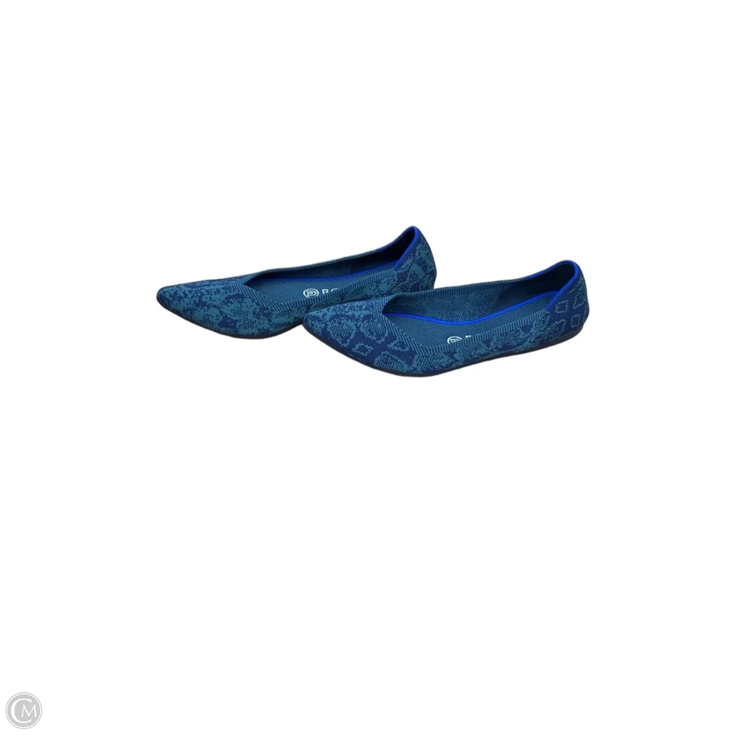 Shoes Flats By Rothys In Blue & Green, Size: 6