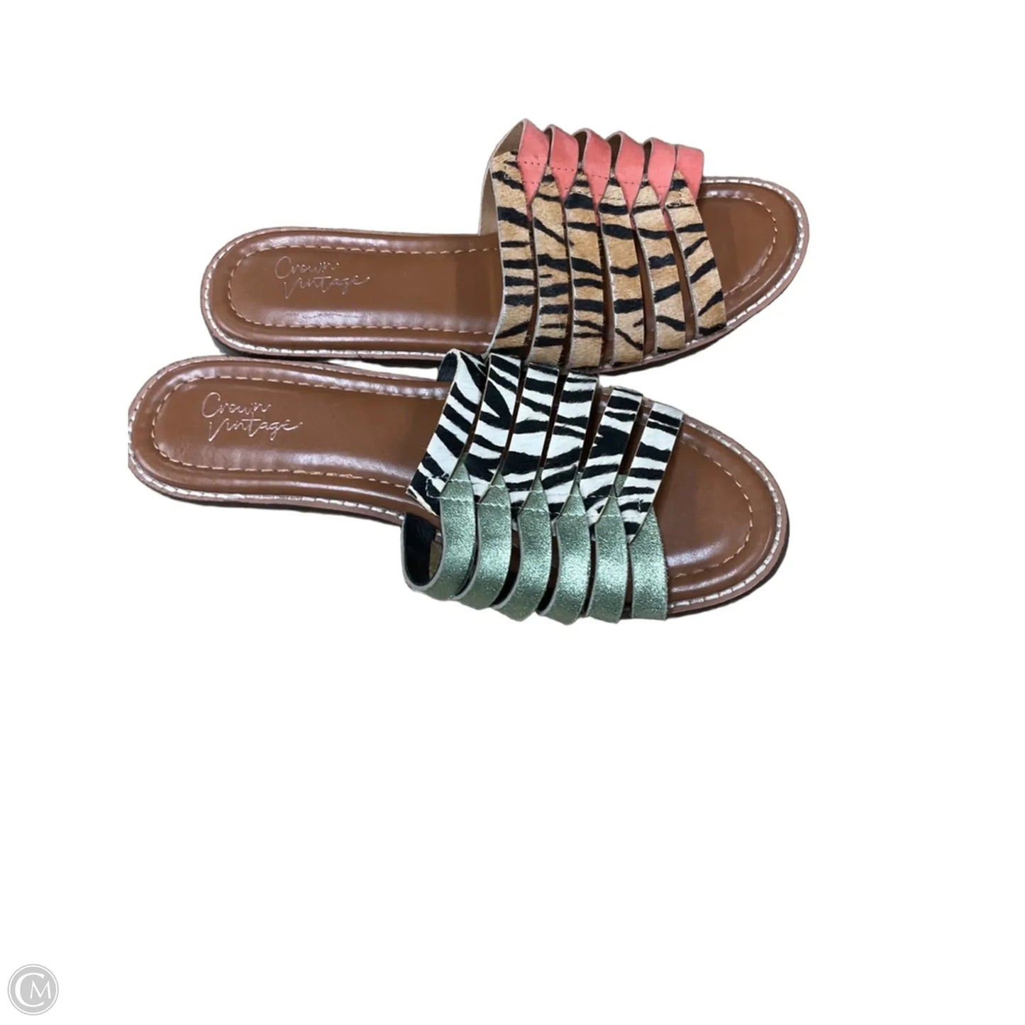 Sandals Flats By Crown Vintage In Tan, Size: 6