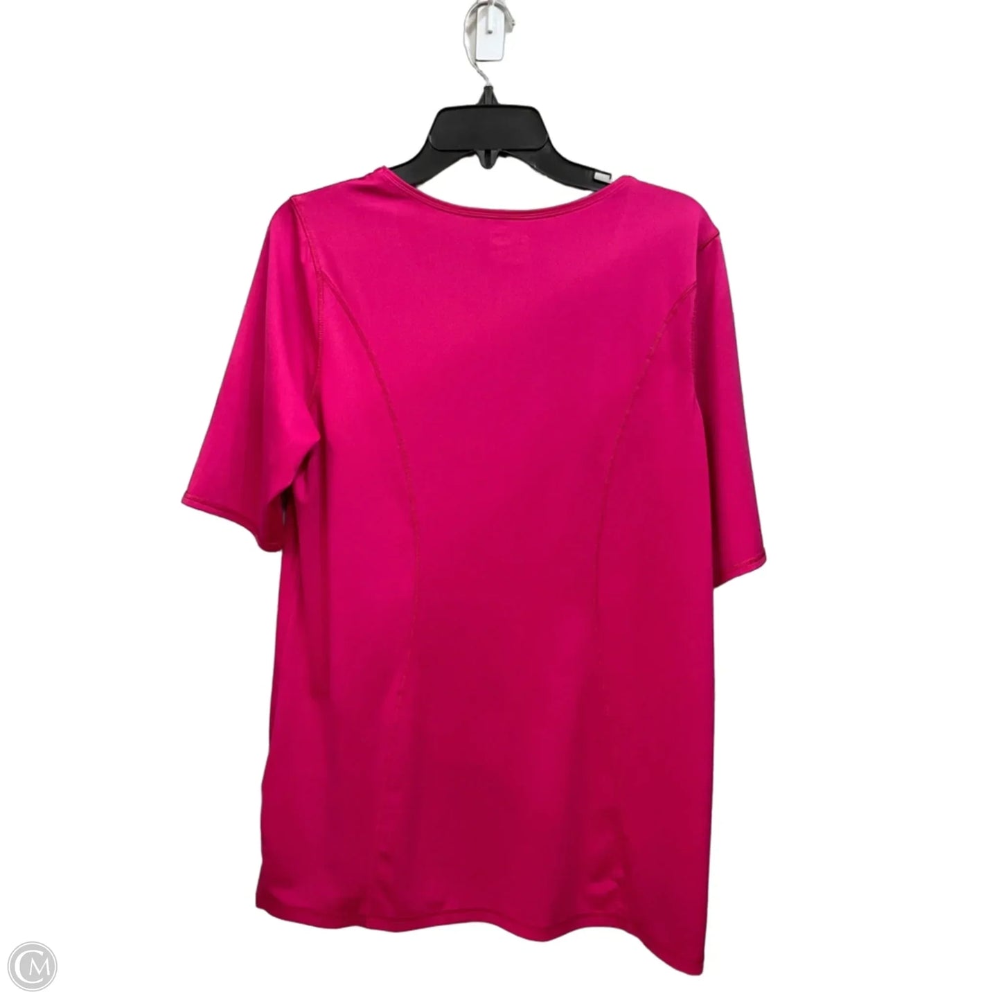 Athletic Top Short Sleeve By Lands End In Pink, Size: L