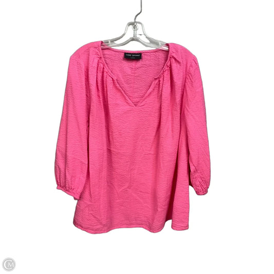 Top Long Sleeve By Lane Bryant In Pink, Size: Xl