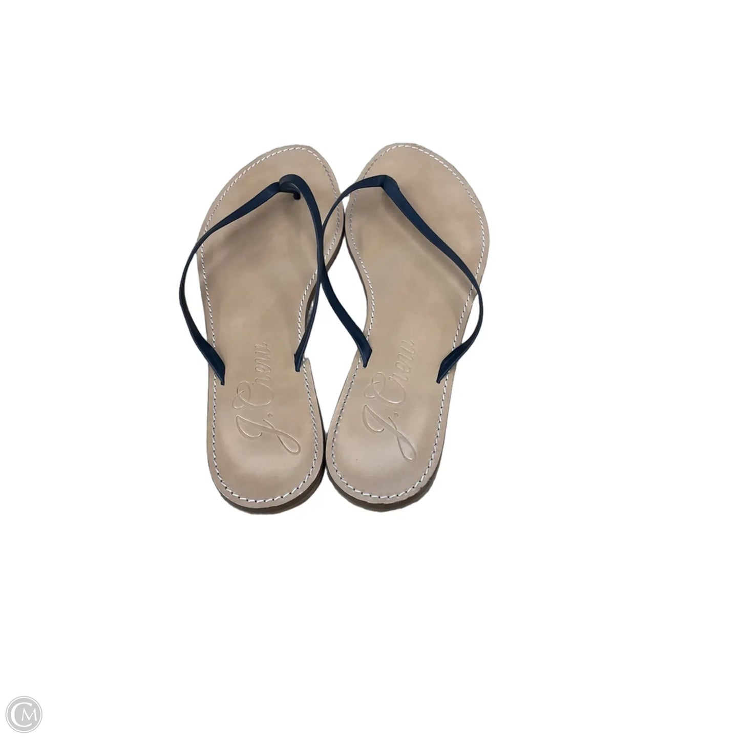 Sandals Flip Flops By J. Crew In Tan, Size: 9.5
