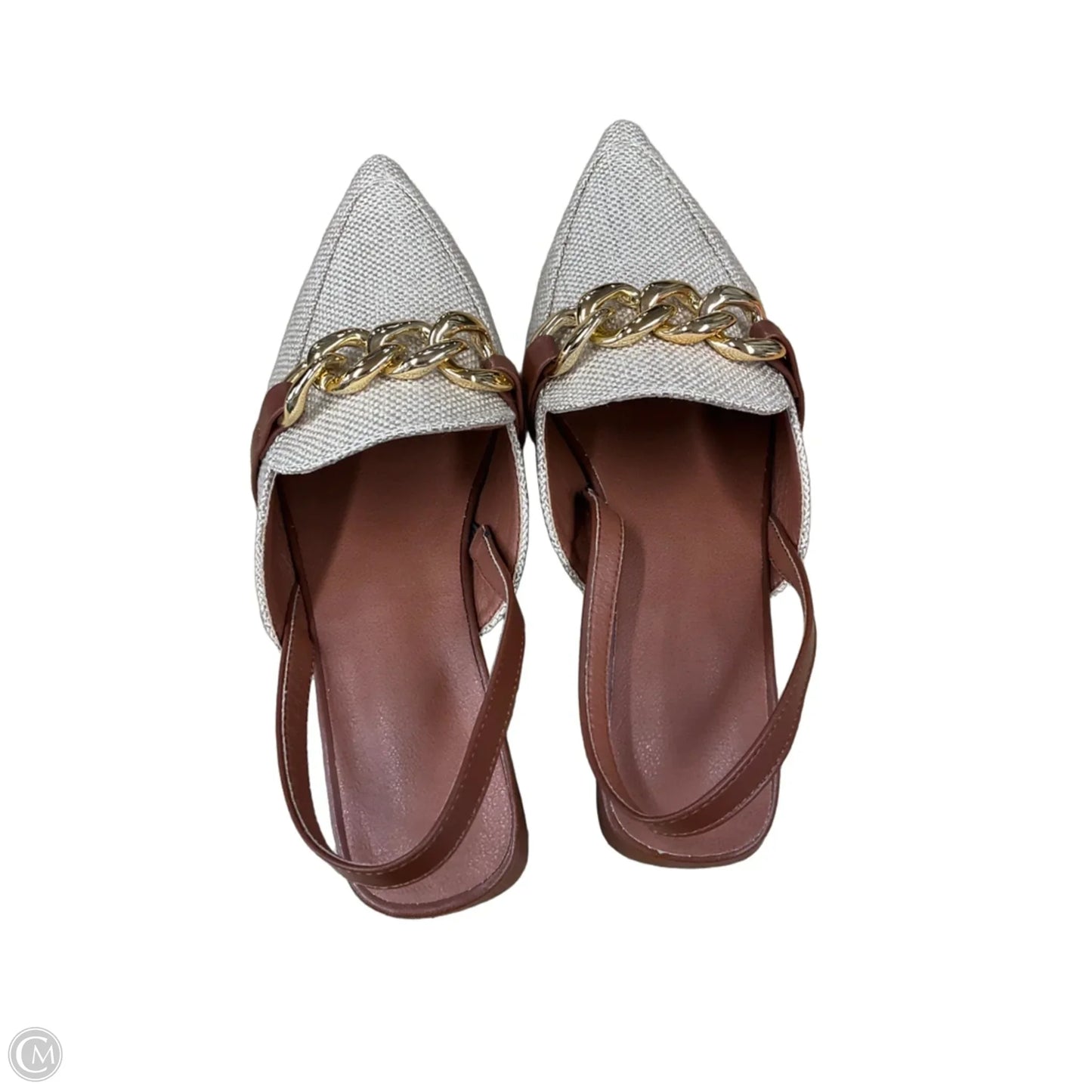 Shoes Heels Block By Clothes Mentor In Tan, Size: 6.5