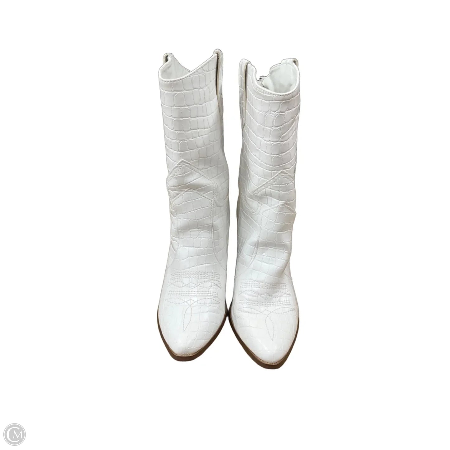 Boots Western By Just Fab In White, Size: 9