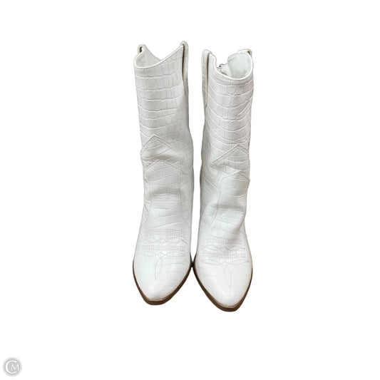 Boots Western By Just Fab In White, Size: 9