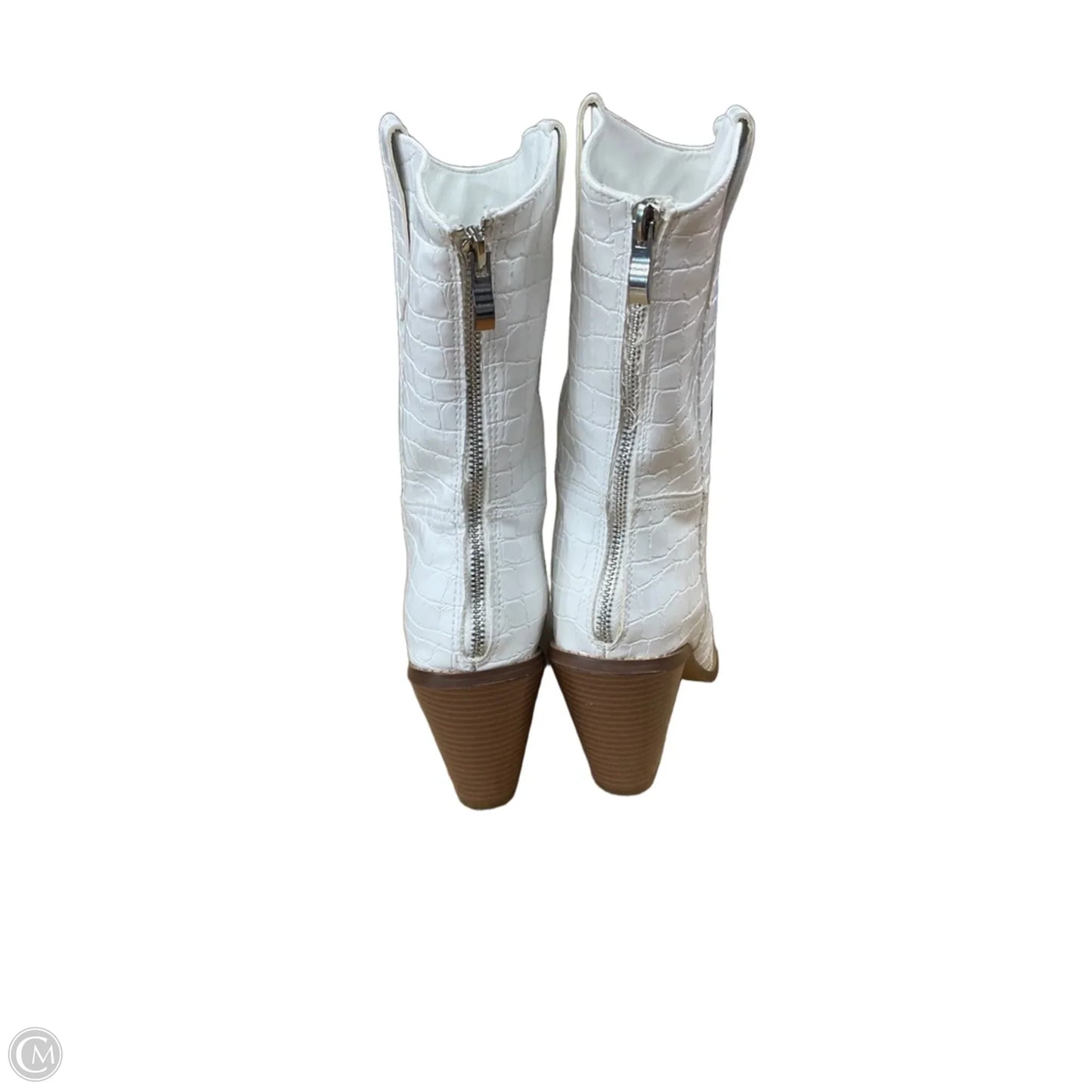 Boots Western By Just Fab In White, Size: 9