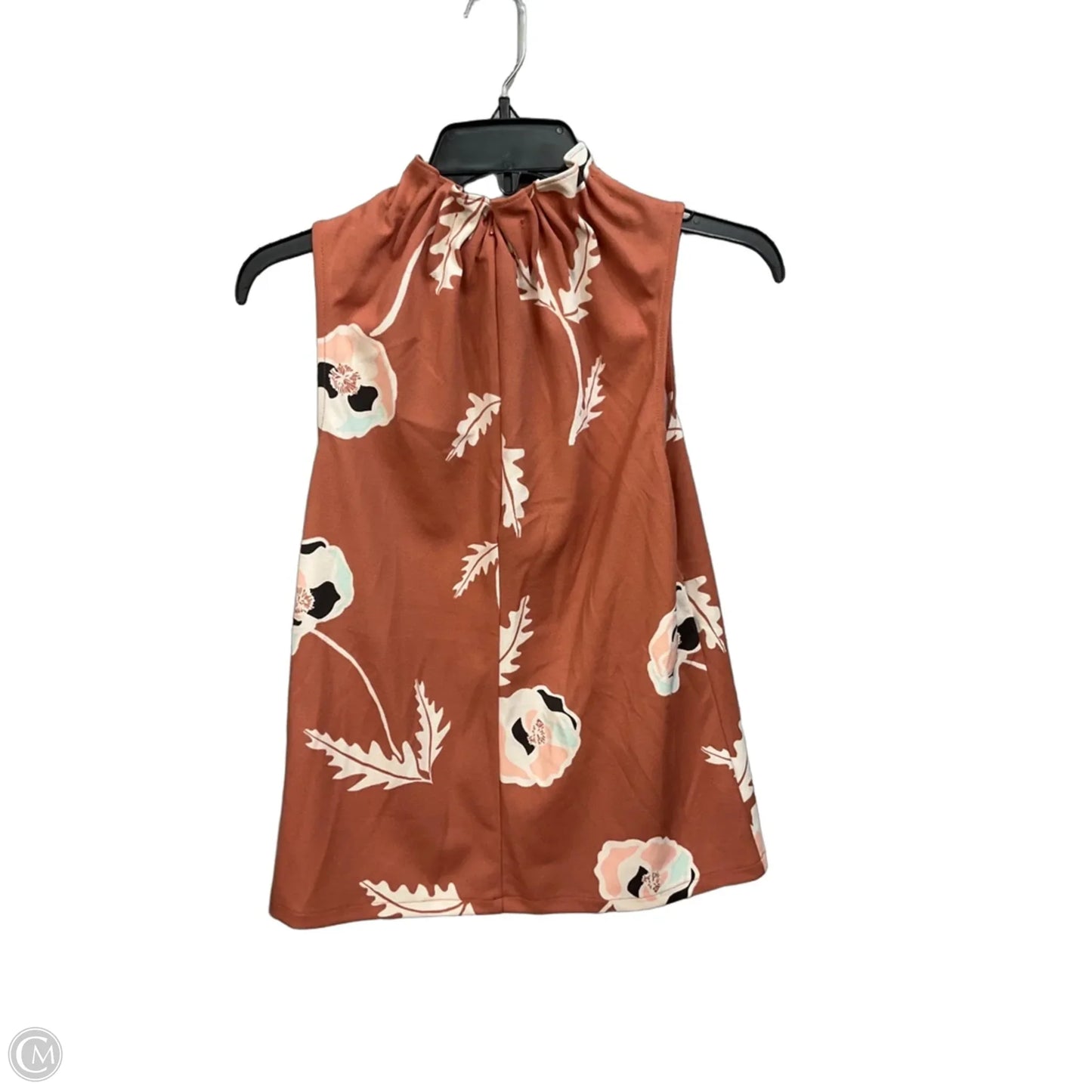 Top Sleeveless By Ann Taylor In Floral Print, Size: Xs