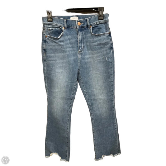 Jeans Cropped By Loft In Blue Denim, Size: 4