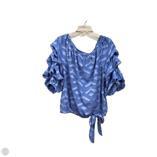 Top 3/4 Sleeve By Vince Camuto In Blue, Size: Xl