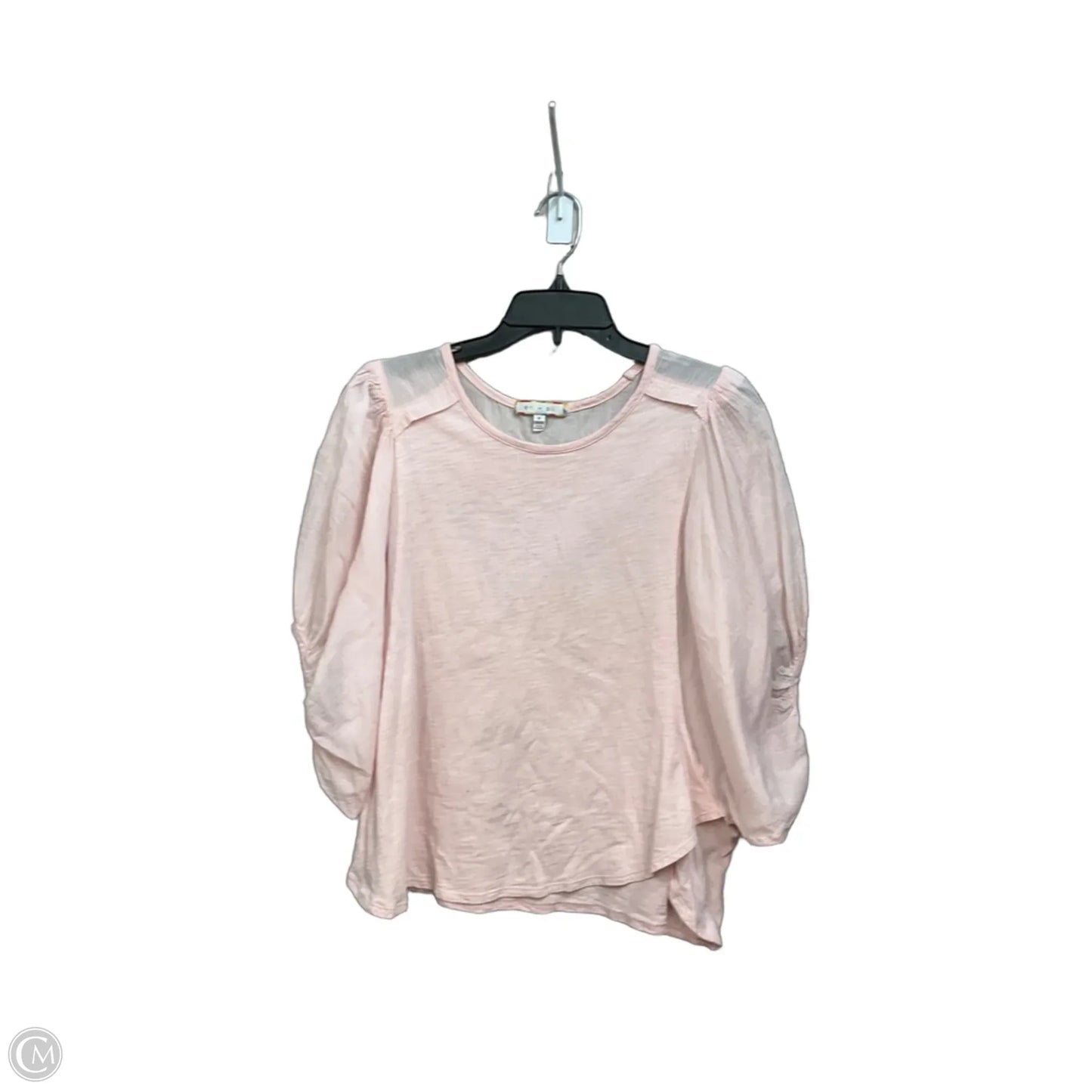 Top Short Sleeve By Eri + Ali In Pink, Size: M
