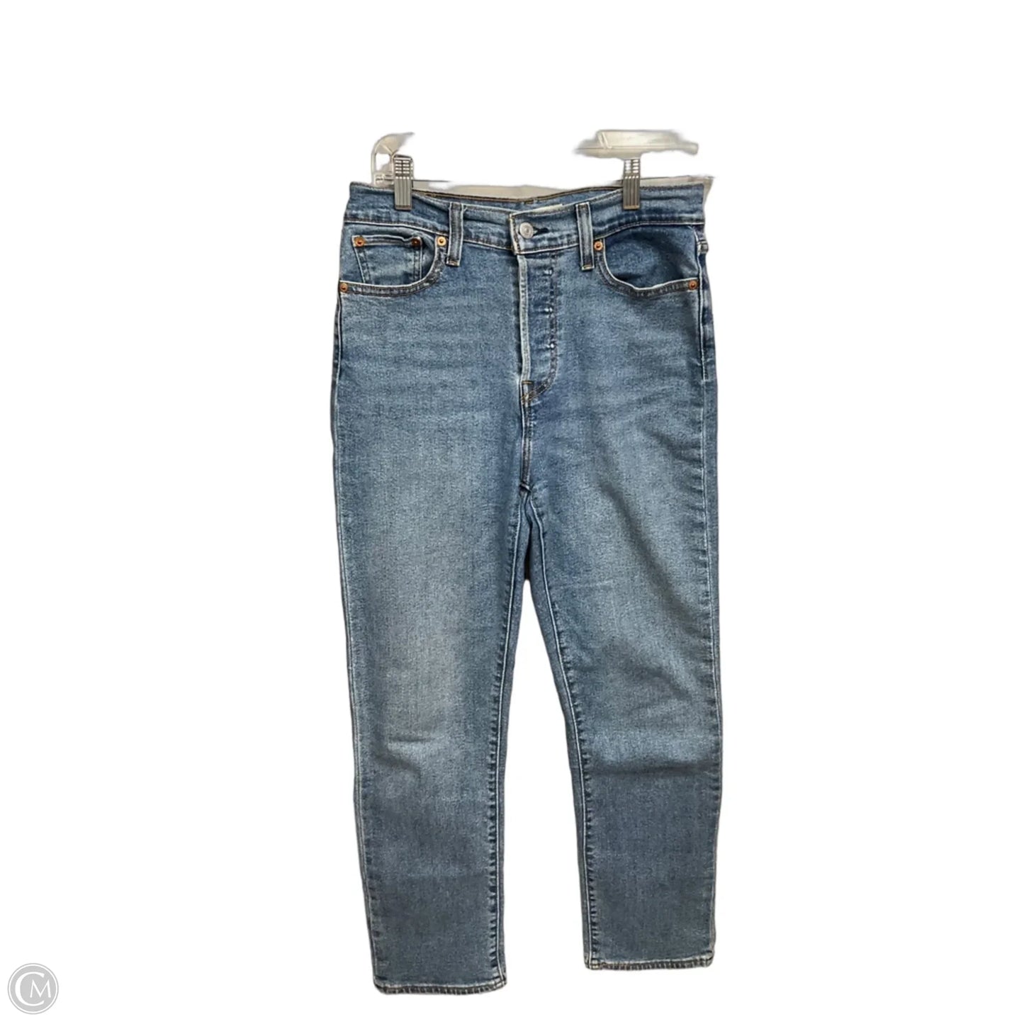 Jeans Straight By Levis In Blue Denim, Size: 6