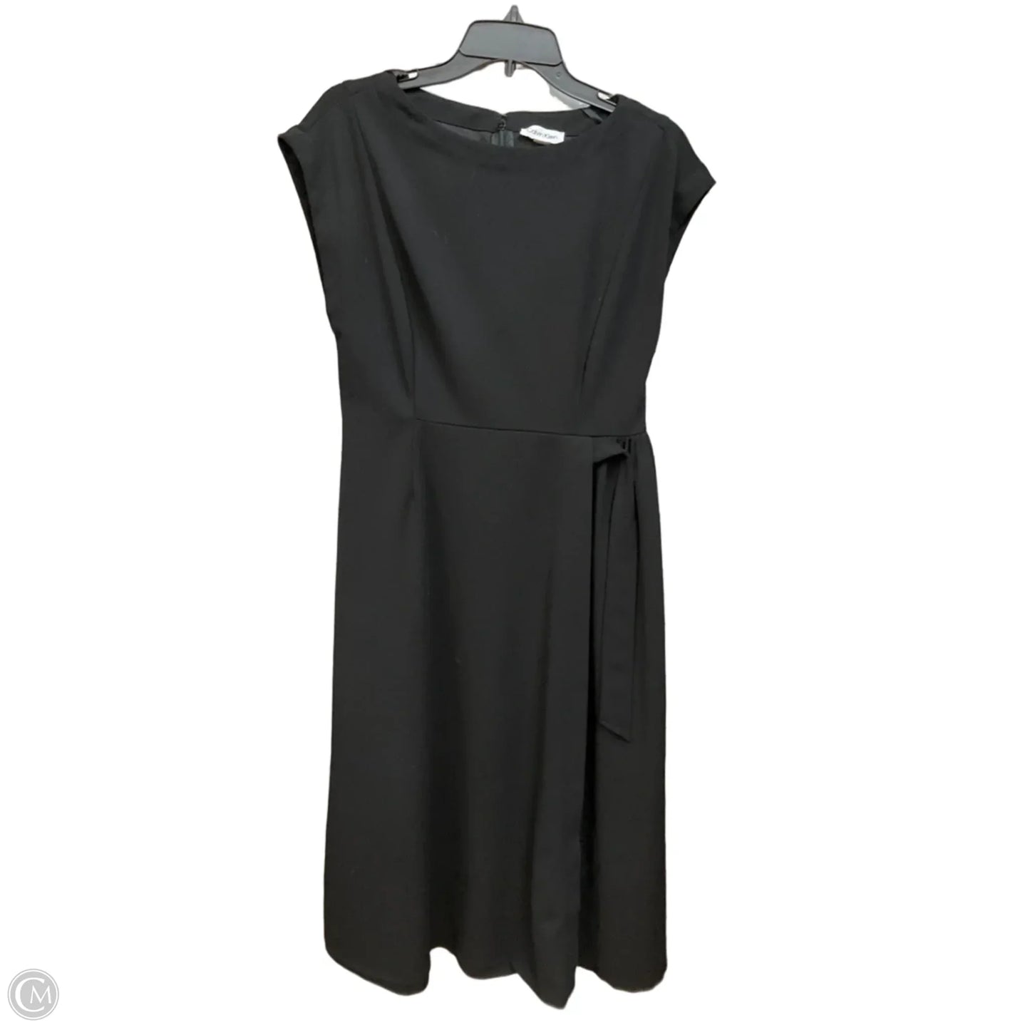 Dress Casual Midi By Calvin Klein In Black, Size: M