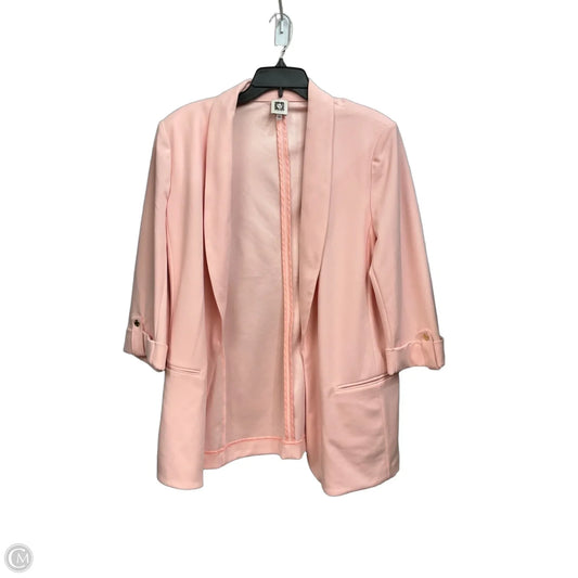 Blazer By Anne Klein In Pink, Size: Xl