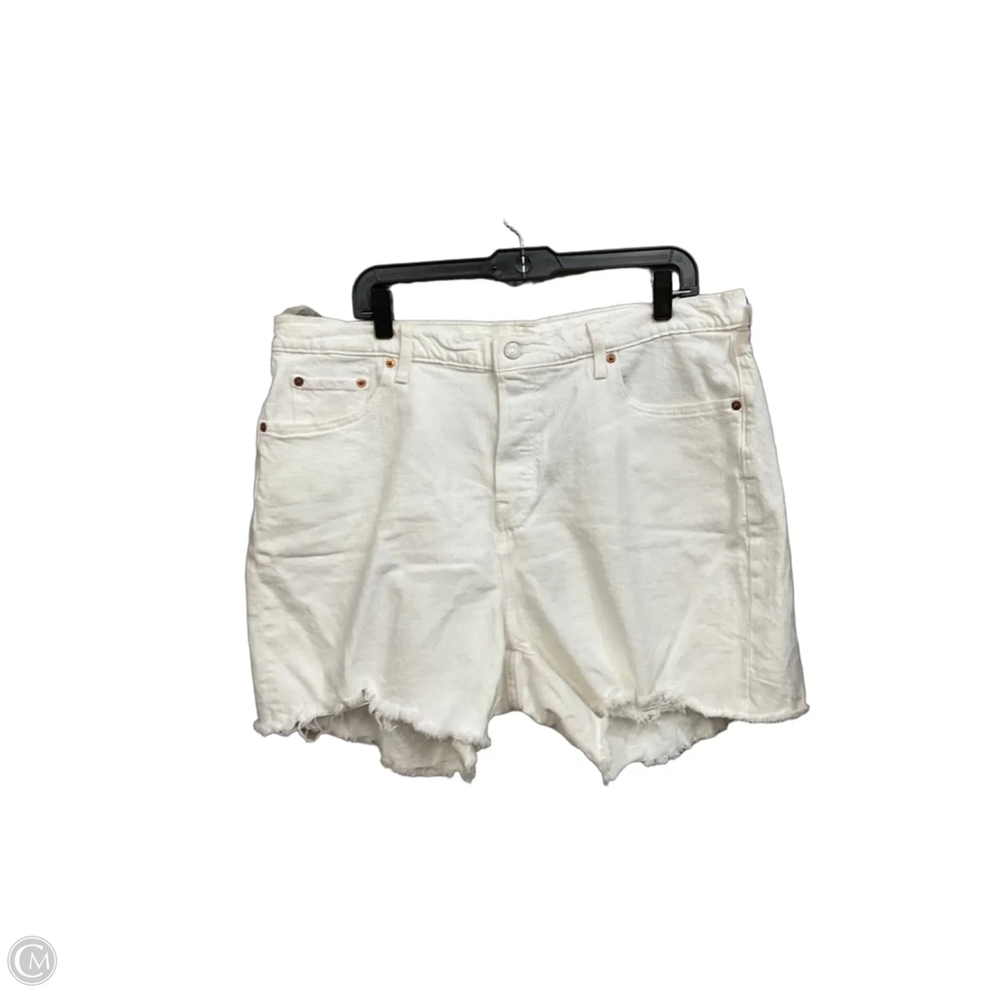 Shorts By Levis In White Denim, Size: 18