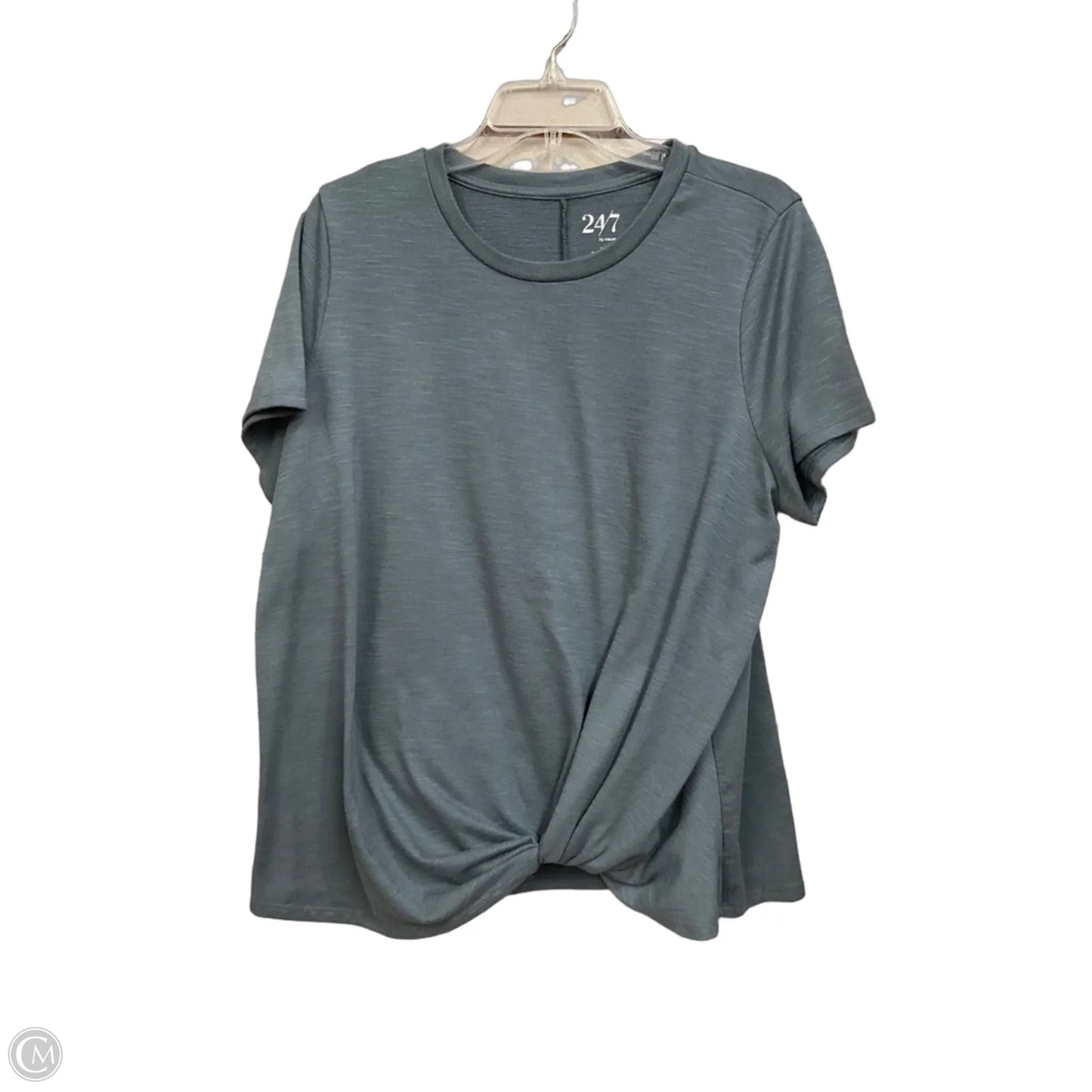 Top Short Sleeve By Maurices In Blue, Size: 1x