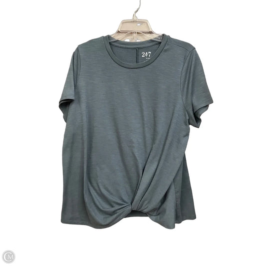 Top Short Sleeve By Maurices In Blue, Size: 1x