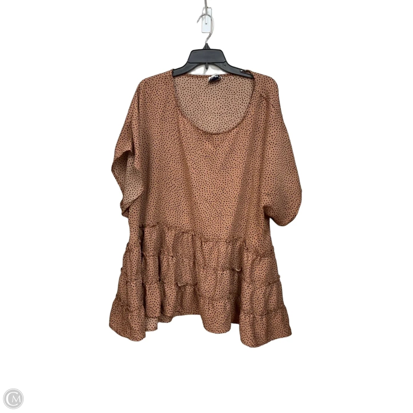 Top Short Sleeve By Arula In Animal Print, Size: 3x
