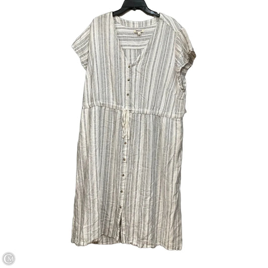 Dress Casual Midi By Briggs In Striped Pattern, Size: 2x