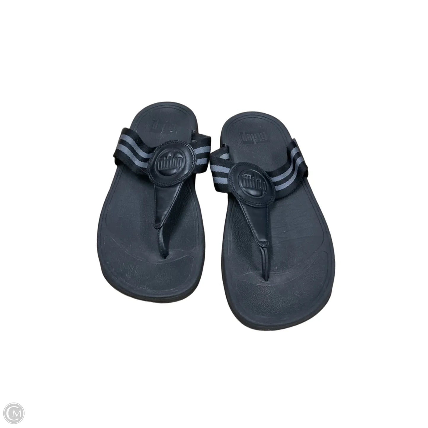 Sandals Flip Flops By Fitflop In Black, Size: 7