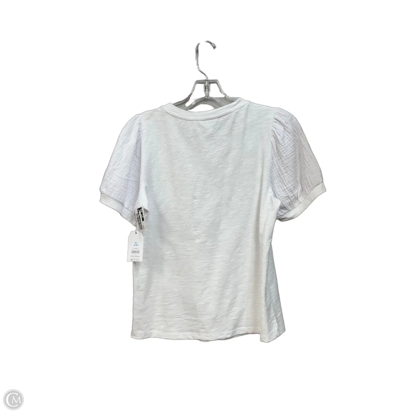 Top Short Sleeve By Time And Tru In White, Size: S