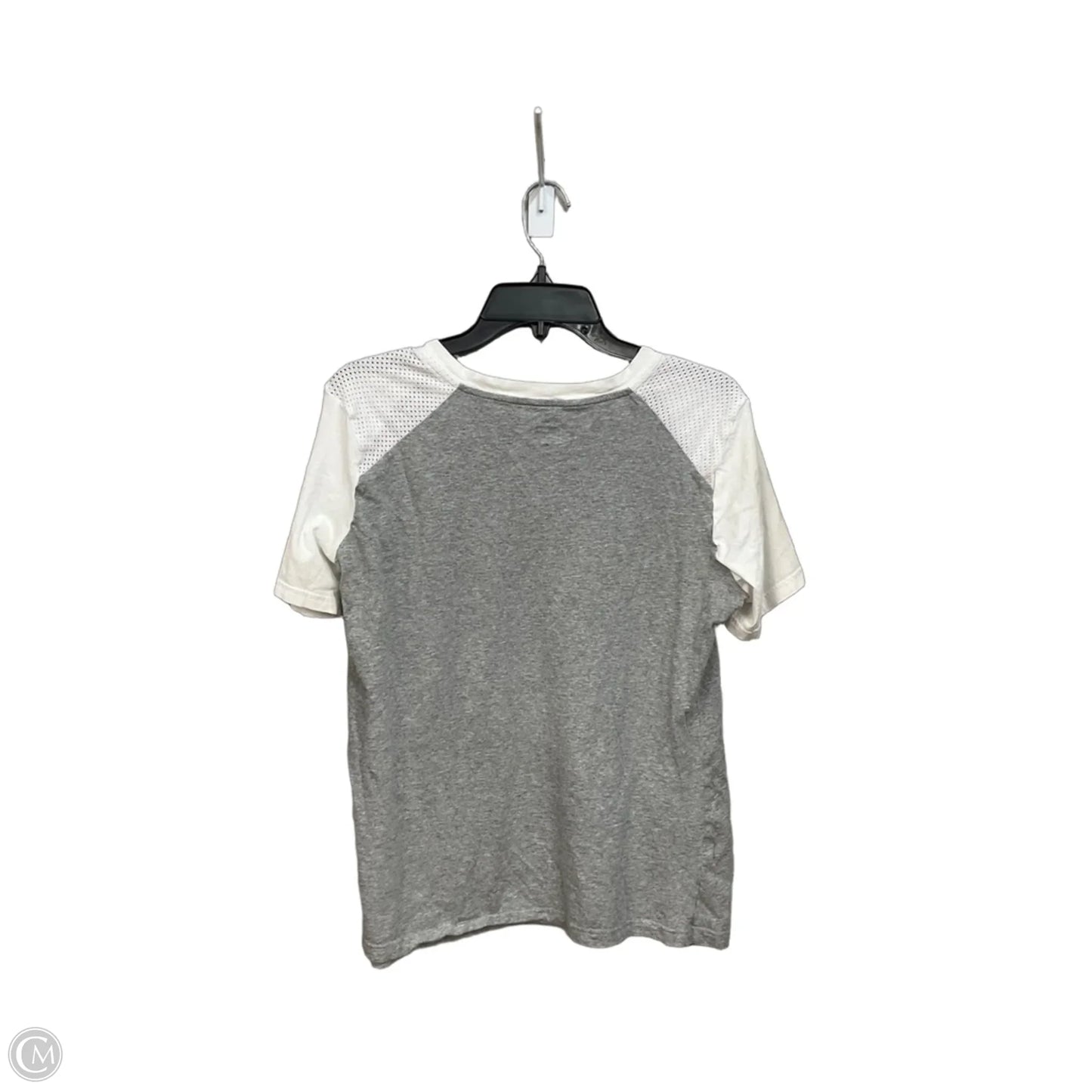Athletic Top Short Sleeve By Nike Apparel In Grey & Red, Size: Xl