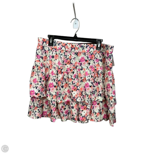 Skirt Mini & Short By Universal Thread In Floral Print, Size: 12
