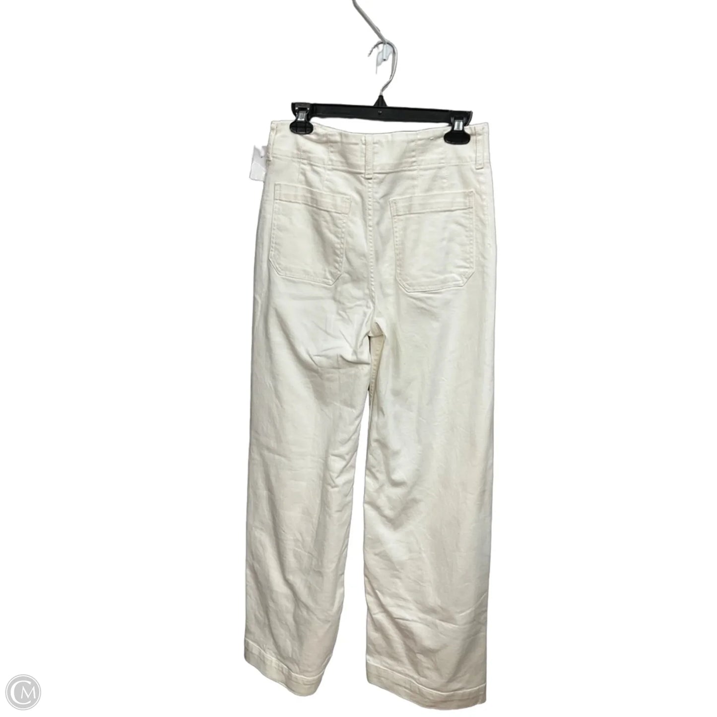 Jeans Wide Leg By Maeve In White Denim, Size: 6l