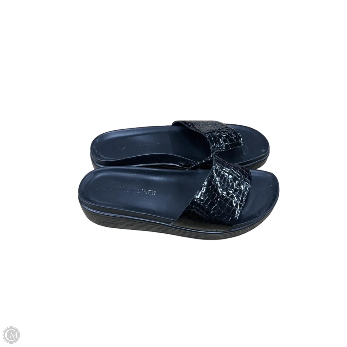 Sandals Flats By Donald Pliner In Black, Size: 8