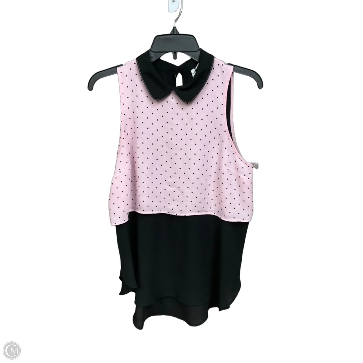 Top Sleeveless By Elle In Polkadot Pattern, Size: S