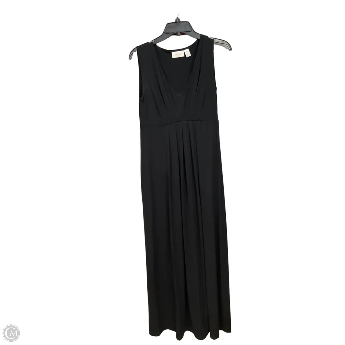 Dress Casual Maxi By Chicos In Black, Size: Xs