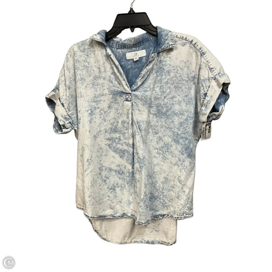 Top Short Sleeve By Thread And Supply In Blue, Size: S