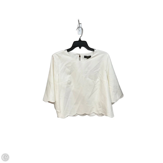 Top Short Sleeve By Cmc In White, Size: Xl