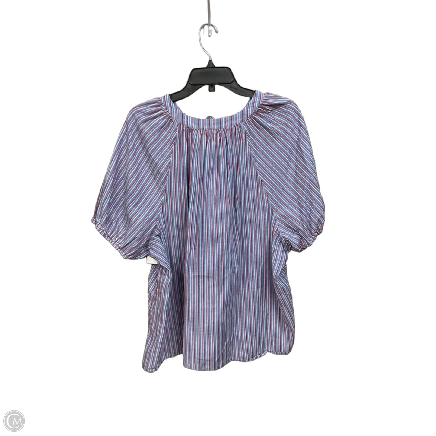 Top Short Sleeve By Lane Bryant In Striped Pattern, Size: 3x