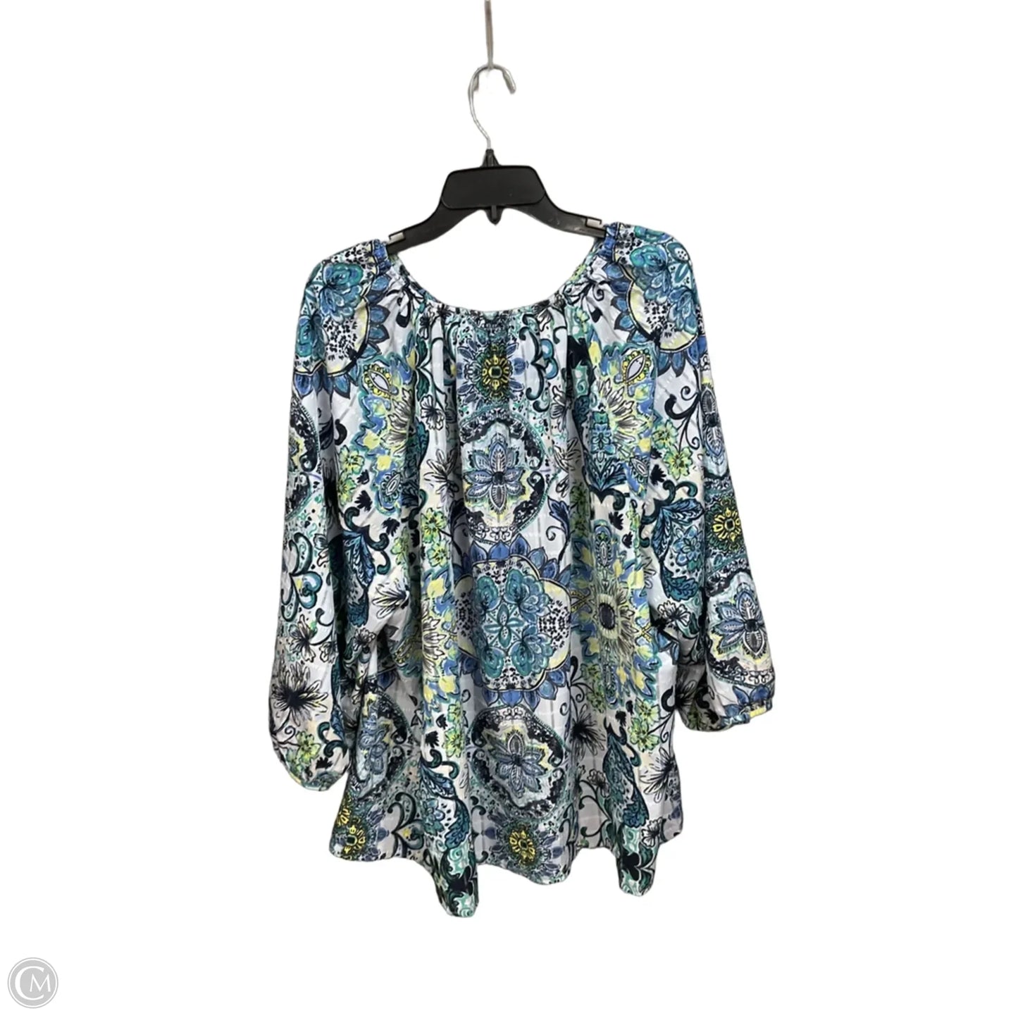 Blouse Long Sleeve By Lane Bryant In Floral Print, Size: 4x