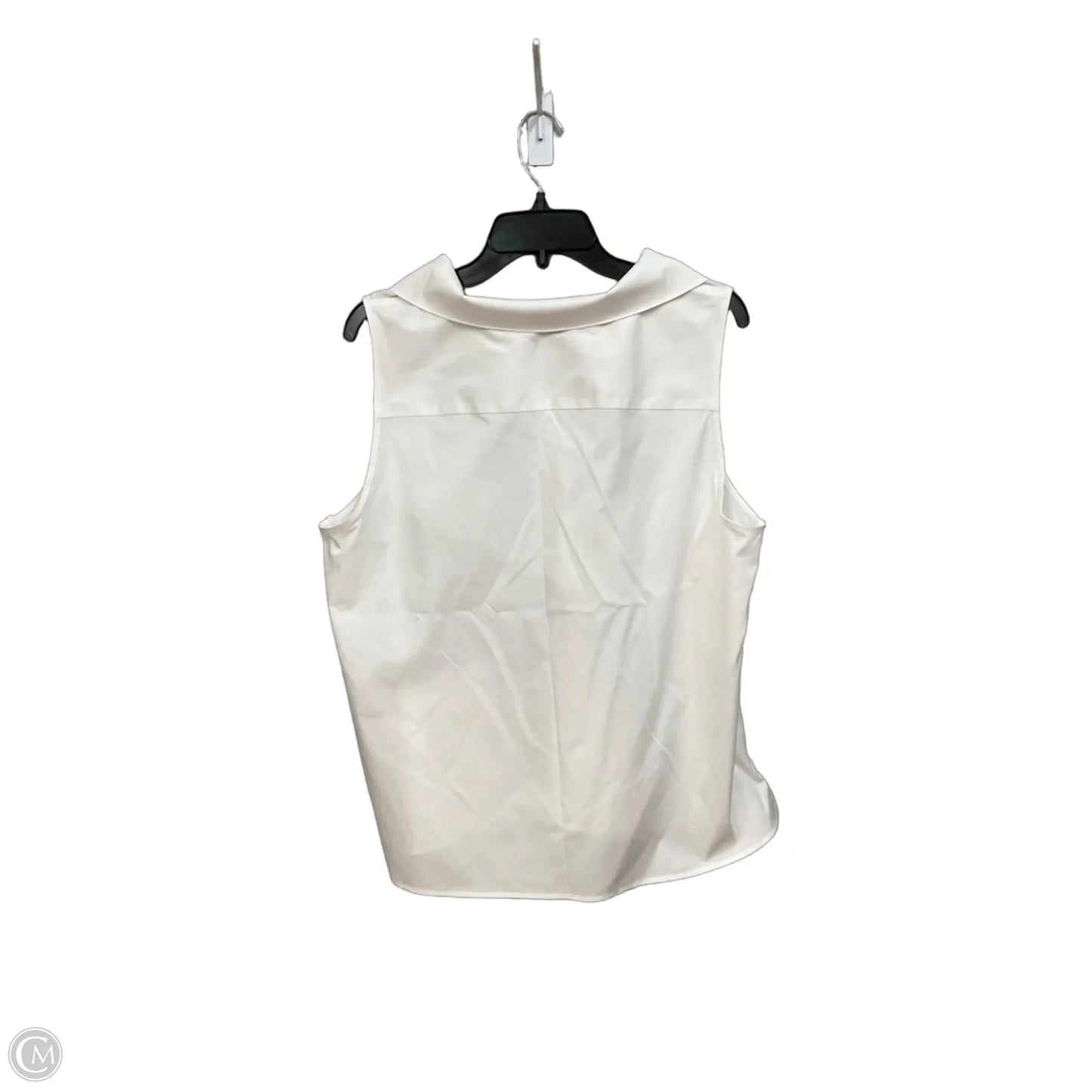 Top Sleeveless By Talbots In White, Size: Xl