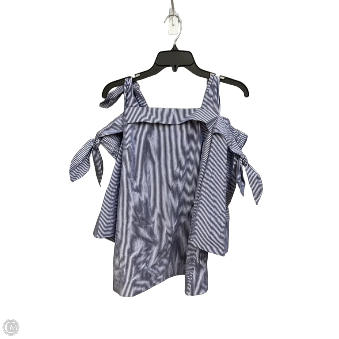 Top 3/4 Sleeve By Banana Republic In Striped Pattern, Size: S