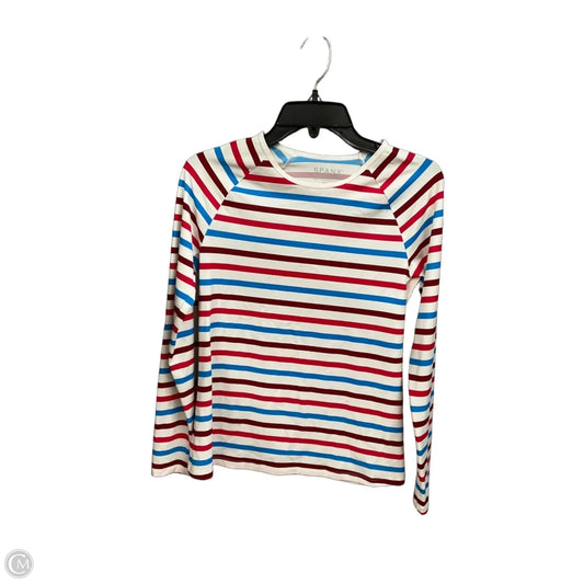 Top Long Sleeve By Spanx In Striped Pattern, Size: S